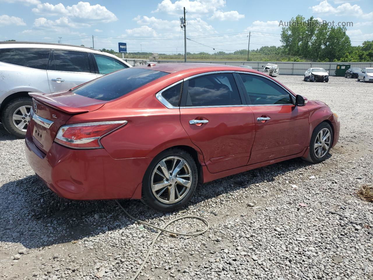 2015 Nissan Altima 2.5 Красный vin: 1N4AL3AP9FC257406