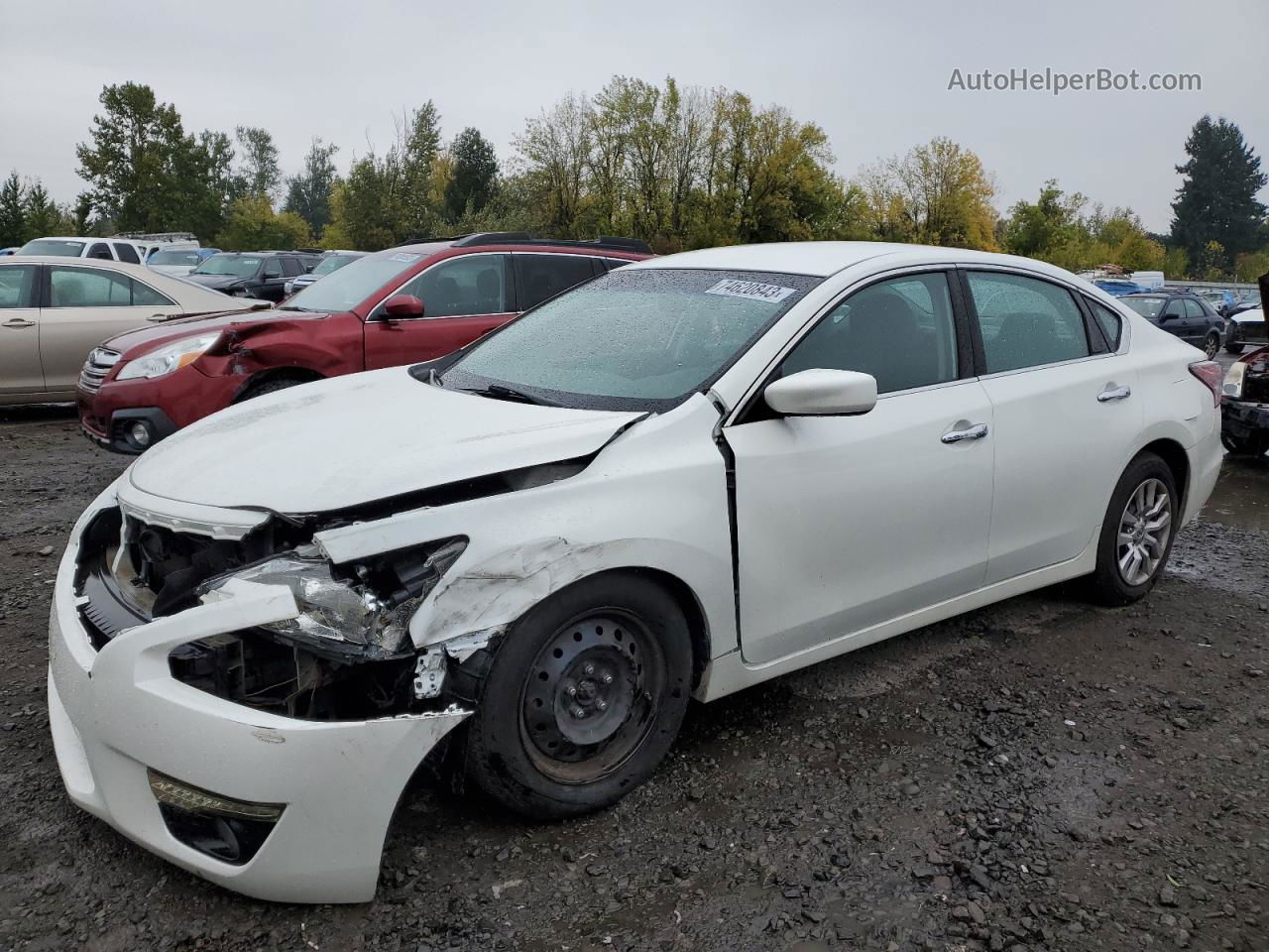 2015 Nissan Altima 2.5 White vin: 1N4AL3AP9FN309587