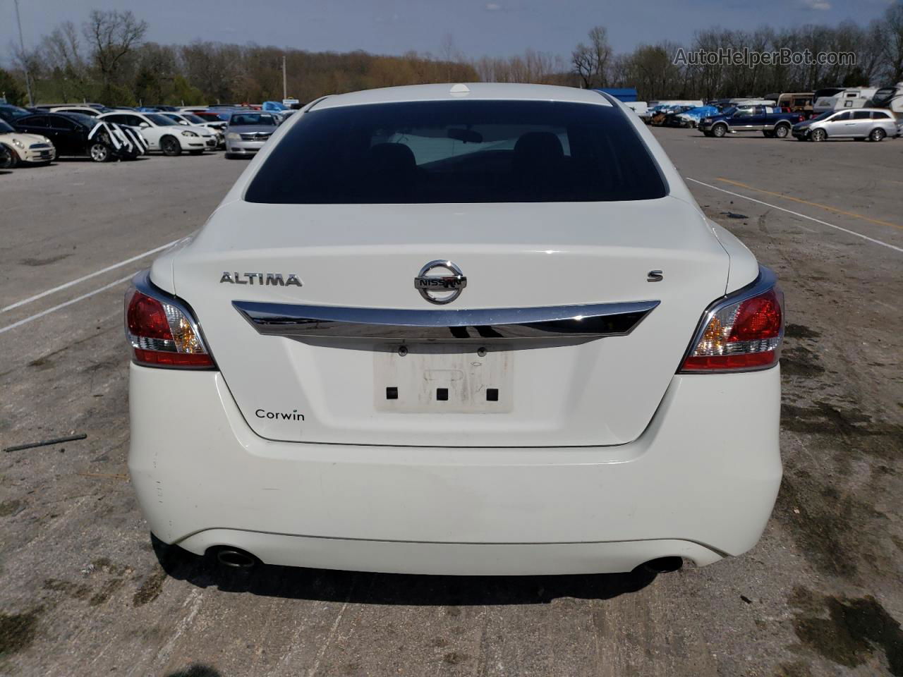 2015 Nissan Altima 2.5 Белый vin: 1N4AL3AP9FN387559