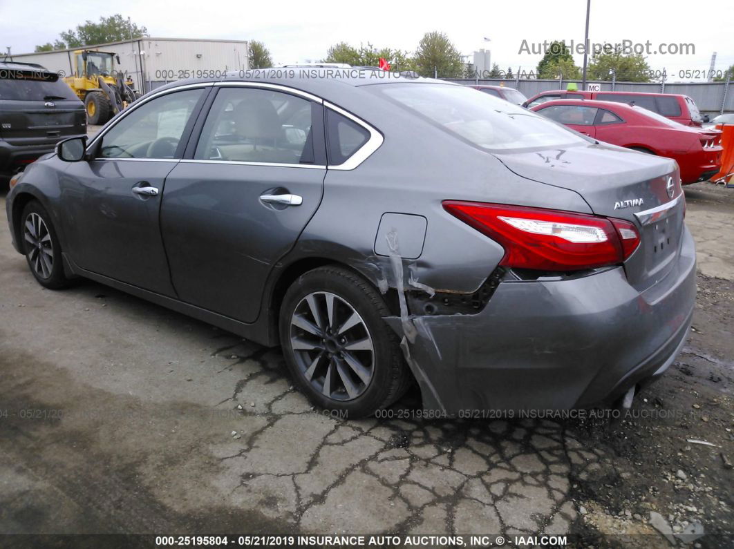 2016 Nissan Altima 2.5 Sl Gray vin: 1N4AL3AP9GC259433