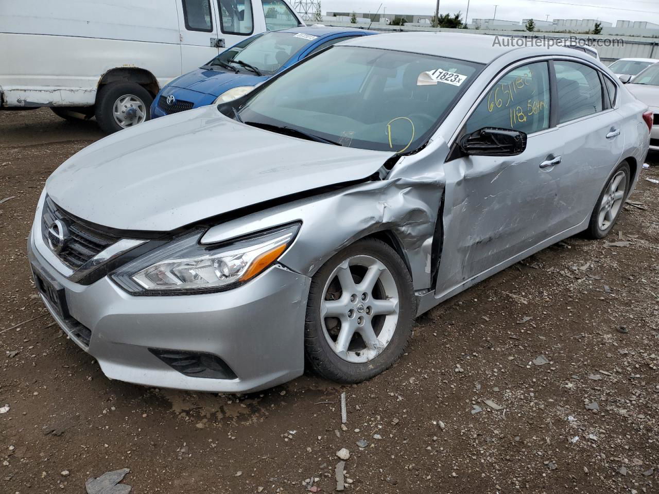 2017 Nissan Altima 2.5 Silver vin: 1N4AL3AP9HC257229