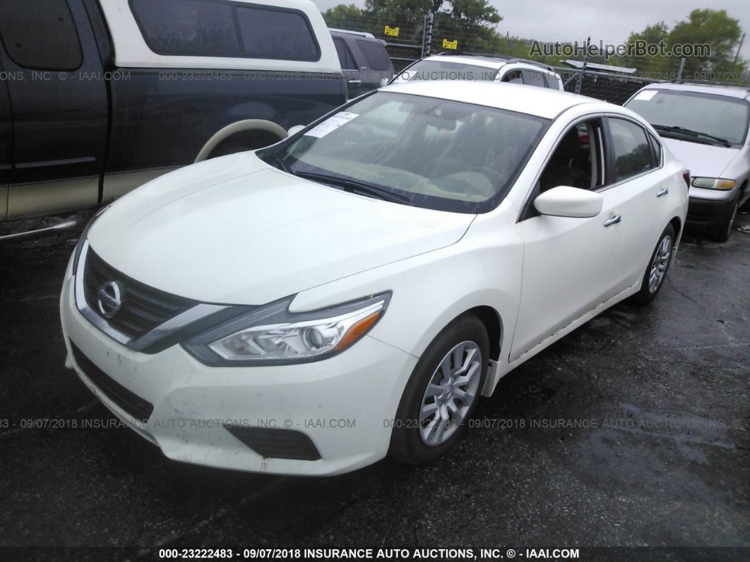 2017 Nissan Altima 2.5 S White vin: 1N4AL3AP9HC291042