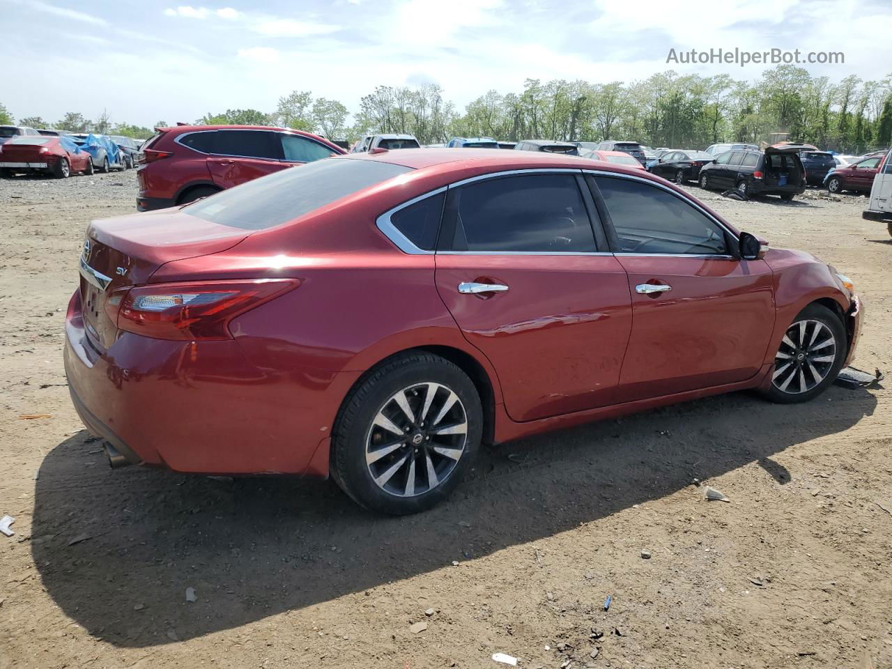 2018 Nissan Altima 2.5 Red vin: 1N4AL3AP9JC149151