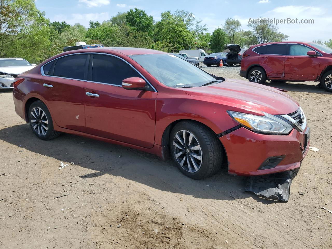 2018 Nissan Altima 2.5 Красный vin: 1N4AL3AP9JC149151