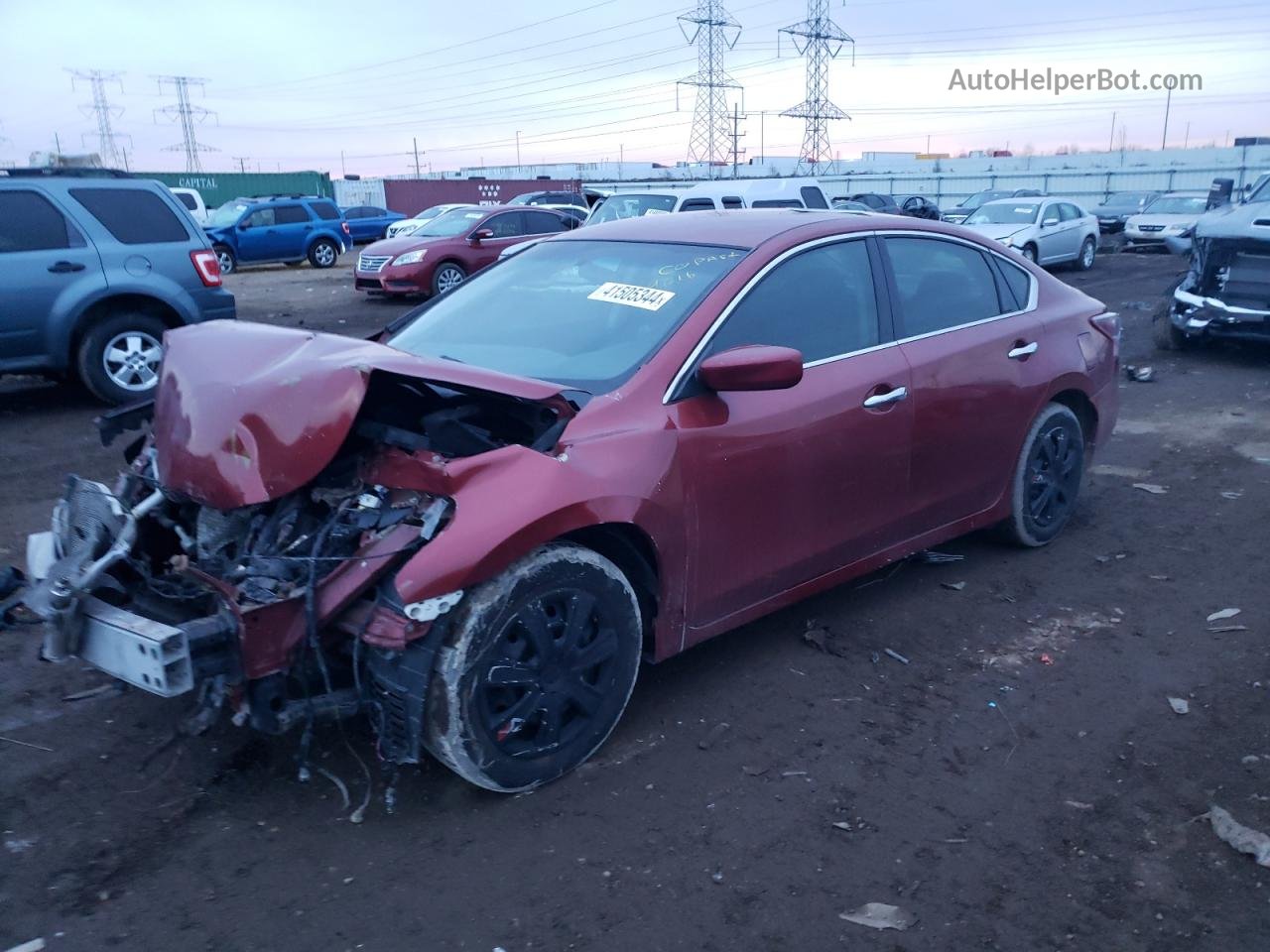 2014 Nissan Altima 2.5 Red vin: 1N4AL3APXEC189616