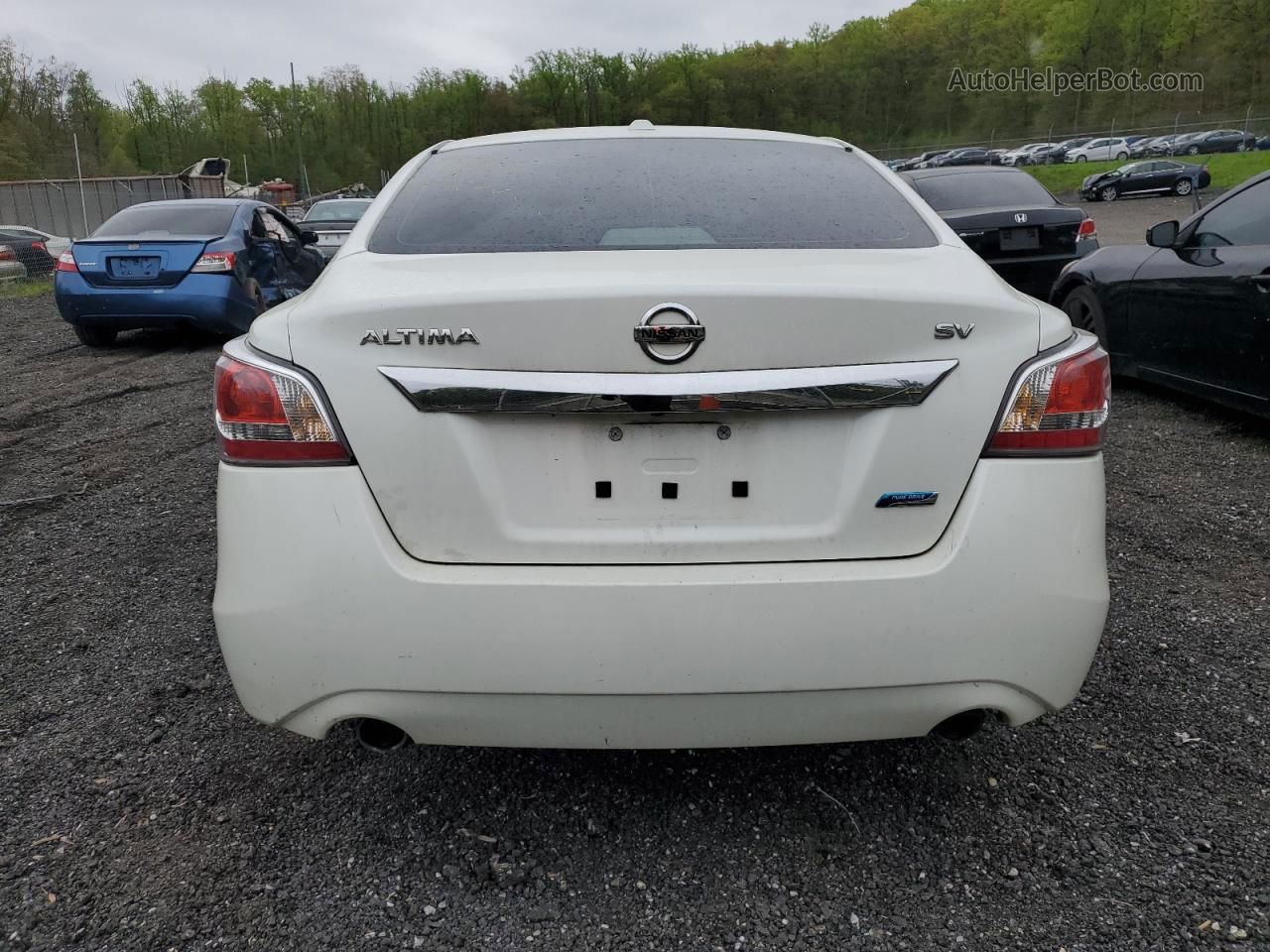 2014 Nissan Altima 2.5 White vin: 1N4AL3APXEN248605