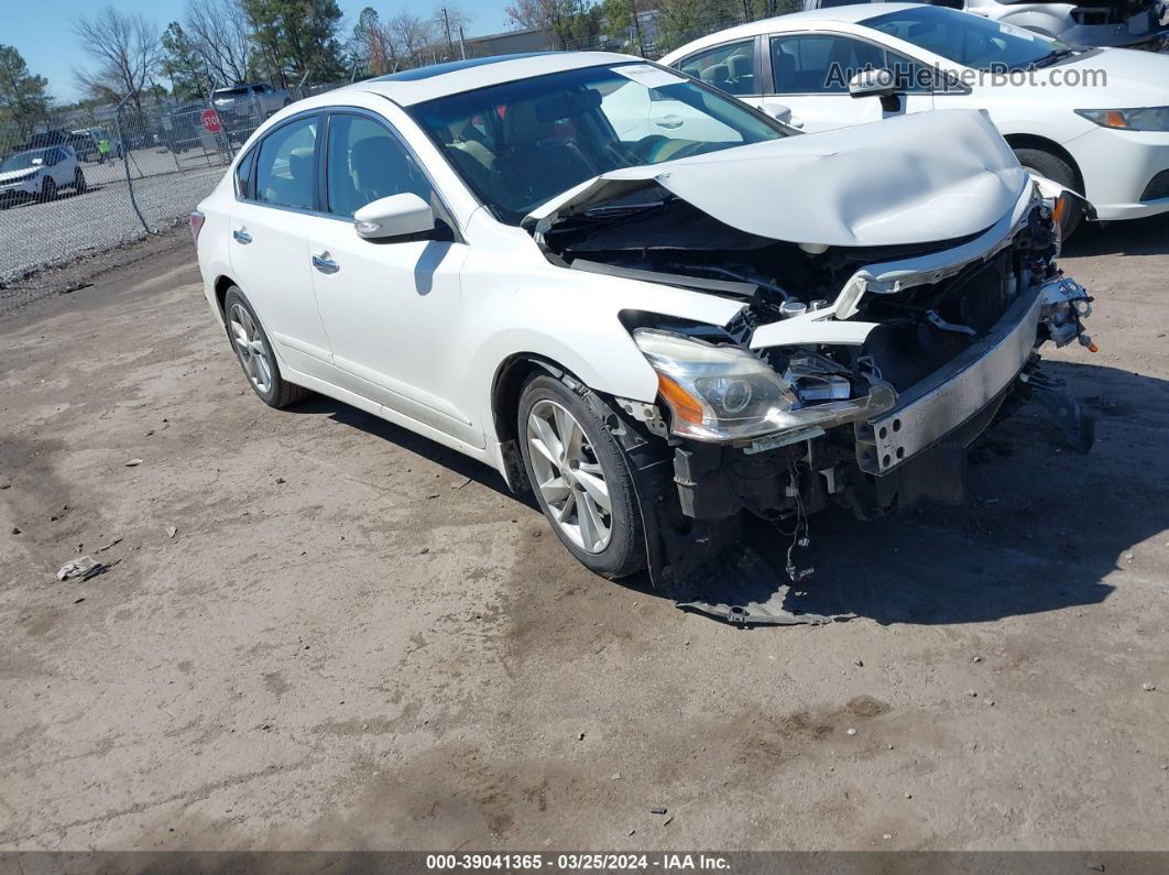 2015 Nissan Altima 2.5 Sl White vin: 1N4AL3APXFC143320