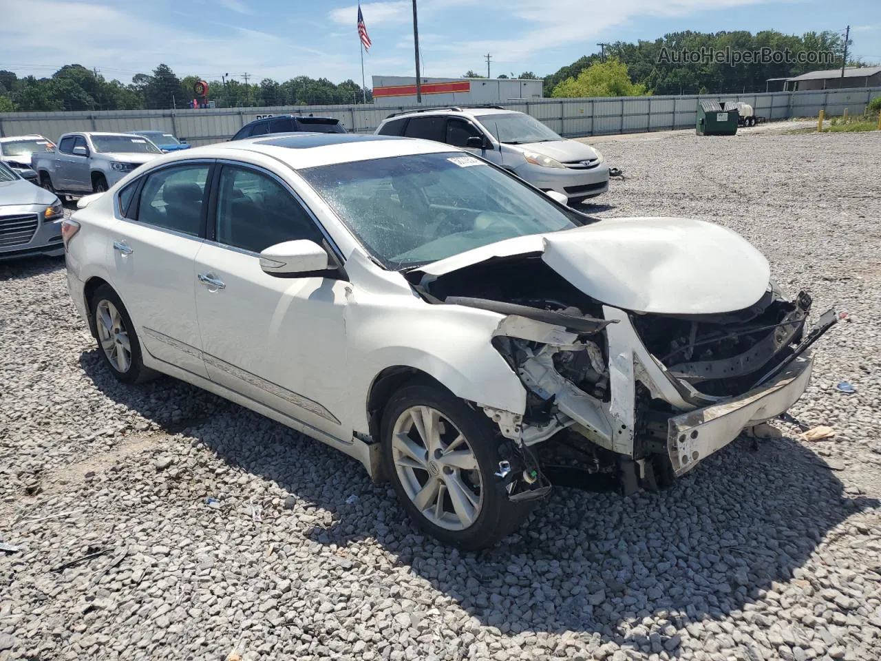 2015 Nissan Altima 2.5 White vin: 1N4AL3APXFC148498