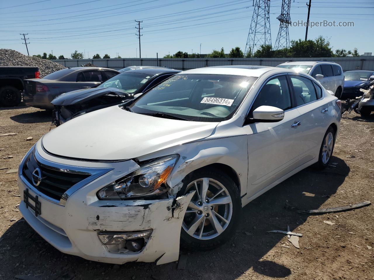 2015 Nissan Altima 2.5 White vin: 1N4AL3APXFC224916