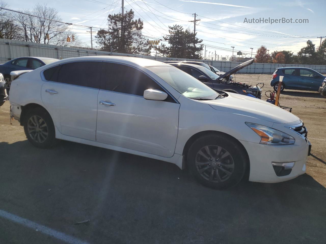 2015 Nissan Altima 2.5 White vin: 1N4AL3APXFC253994