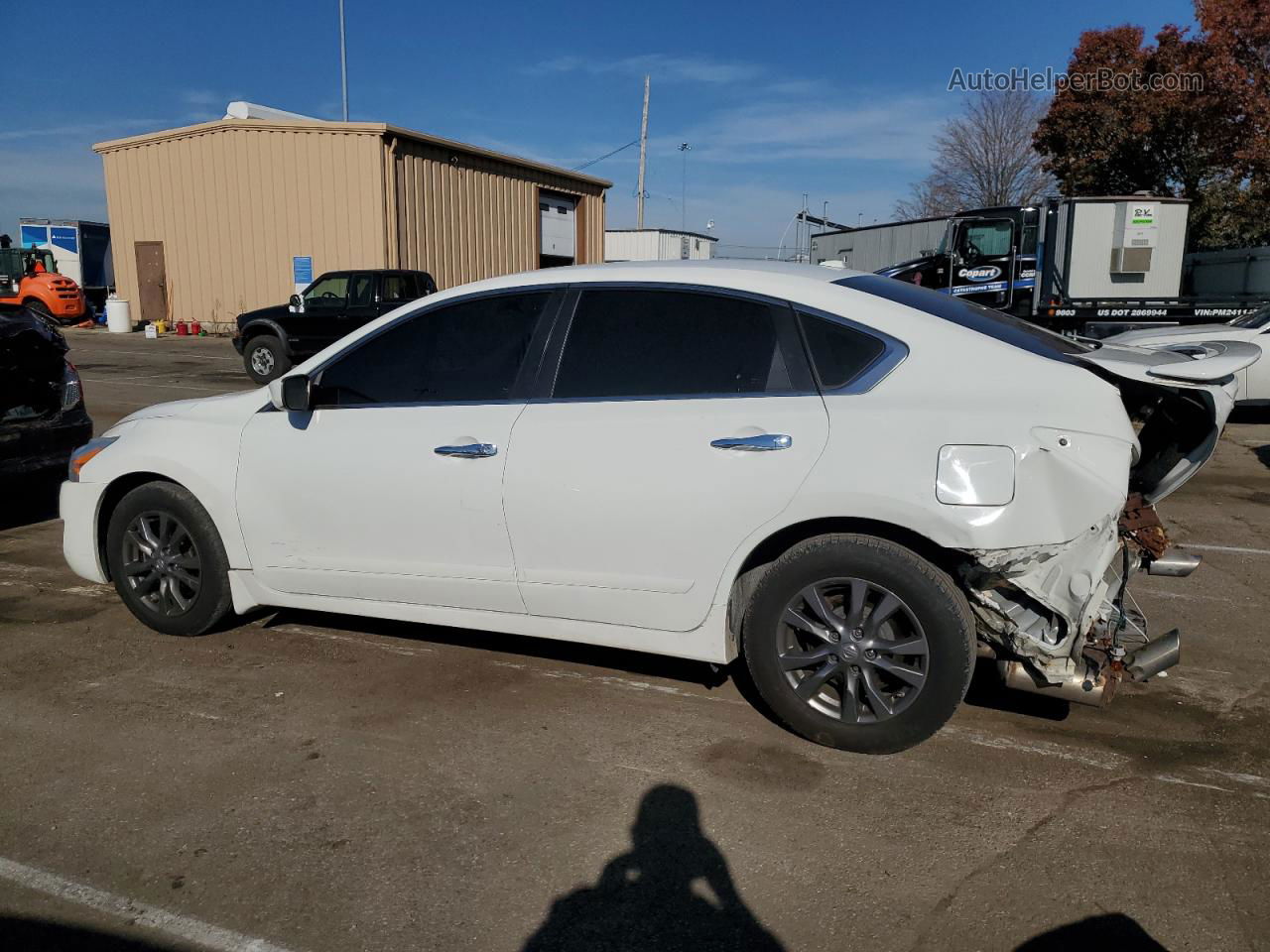 2015 Nissan Altima 2.5 White vin: 1N4AL3APXFC253994