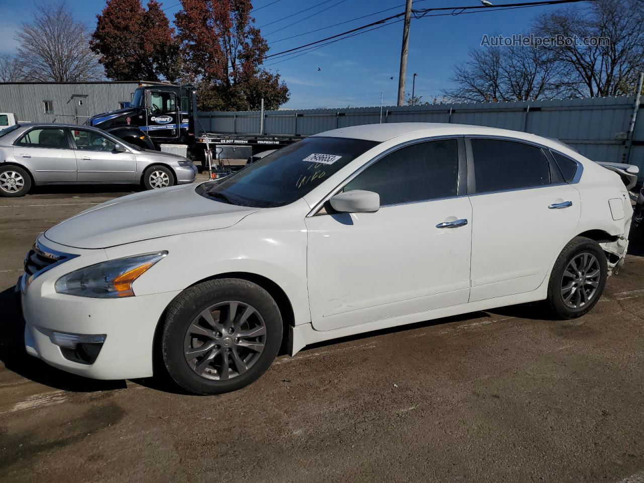 2015 Nissan Altima 2.5 White vin: 1N4AL3APXFC253994