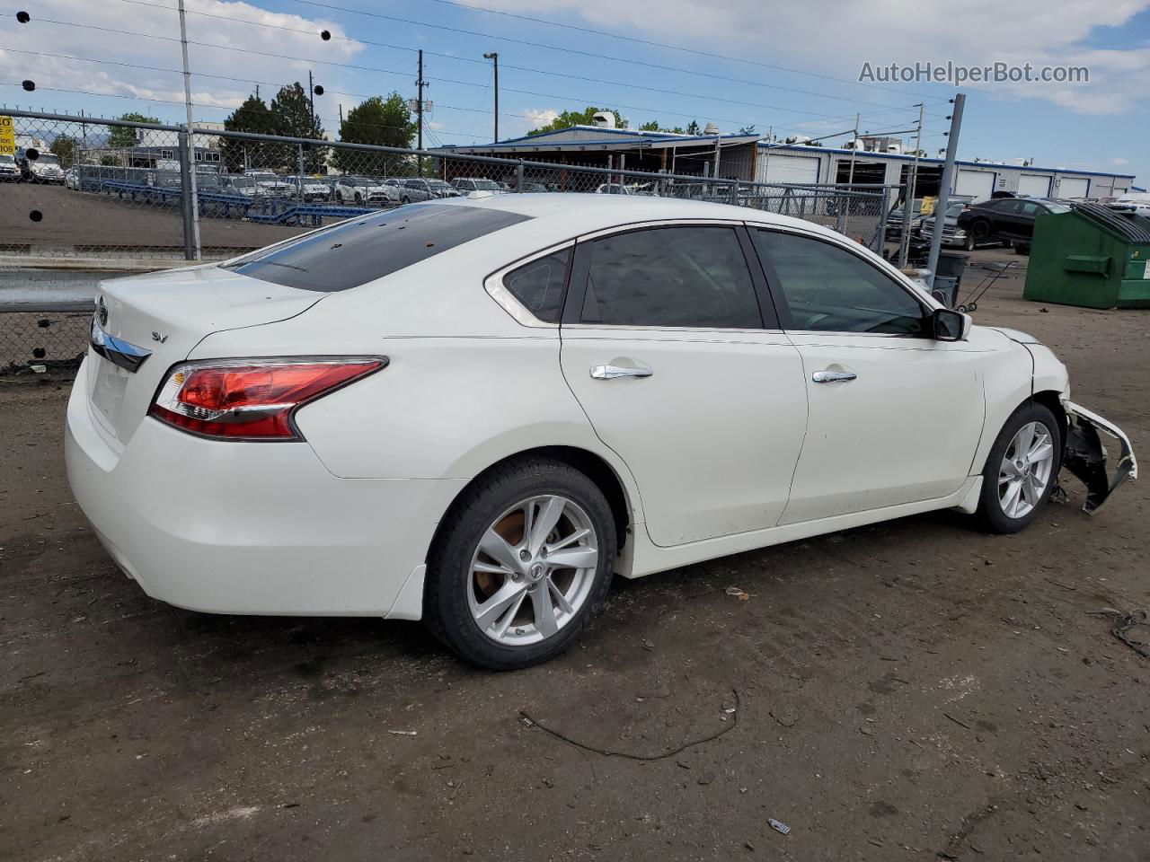 2015 Nissan Altima 2.5 White vin: 1N4AL3APXFC288048