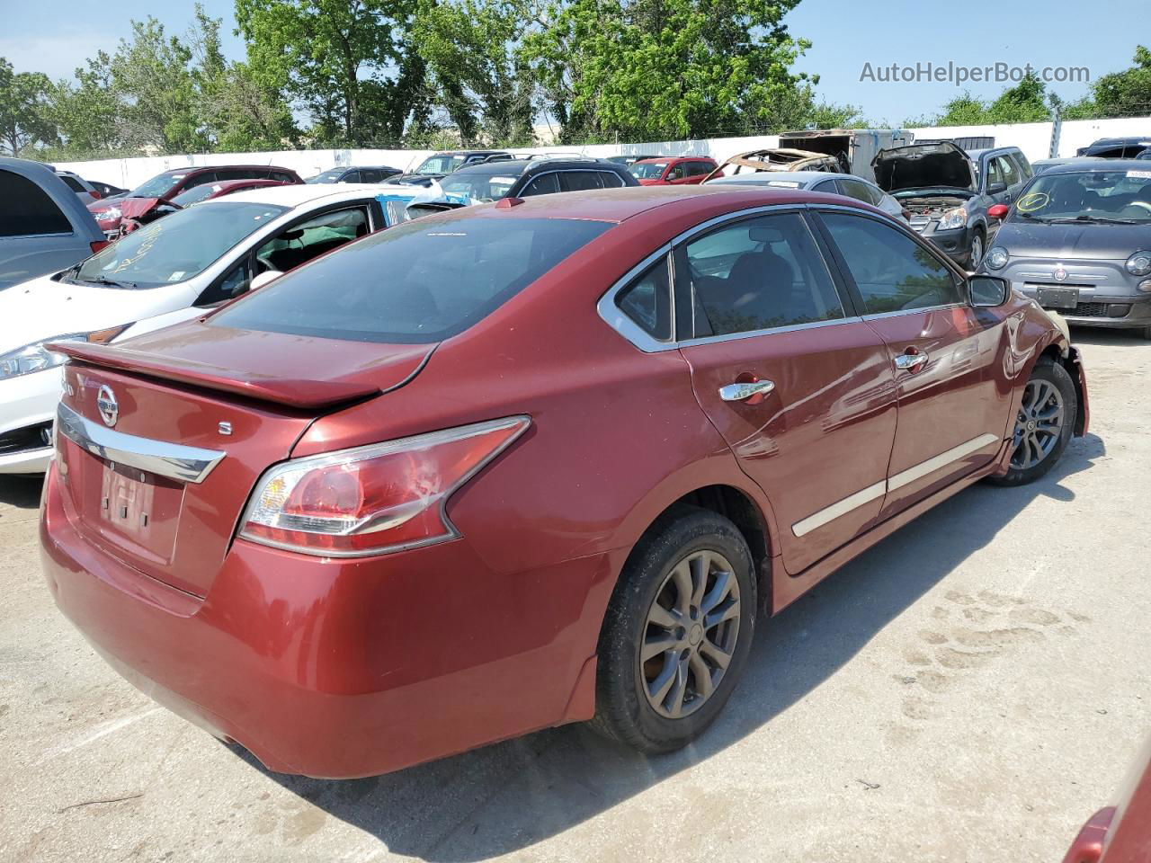 2015 Nissan Altima 2.5 Maroon vin: 1N4AL3APXFC293749