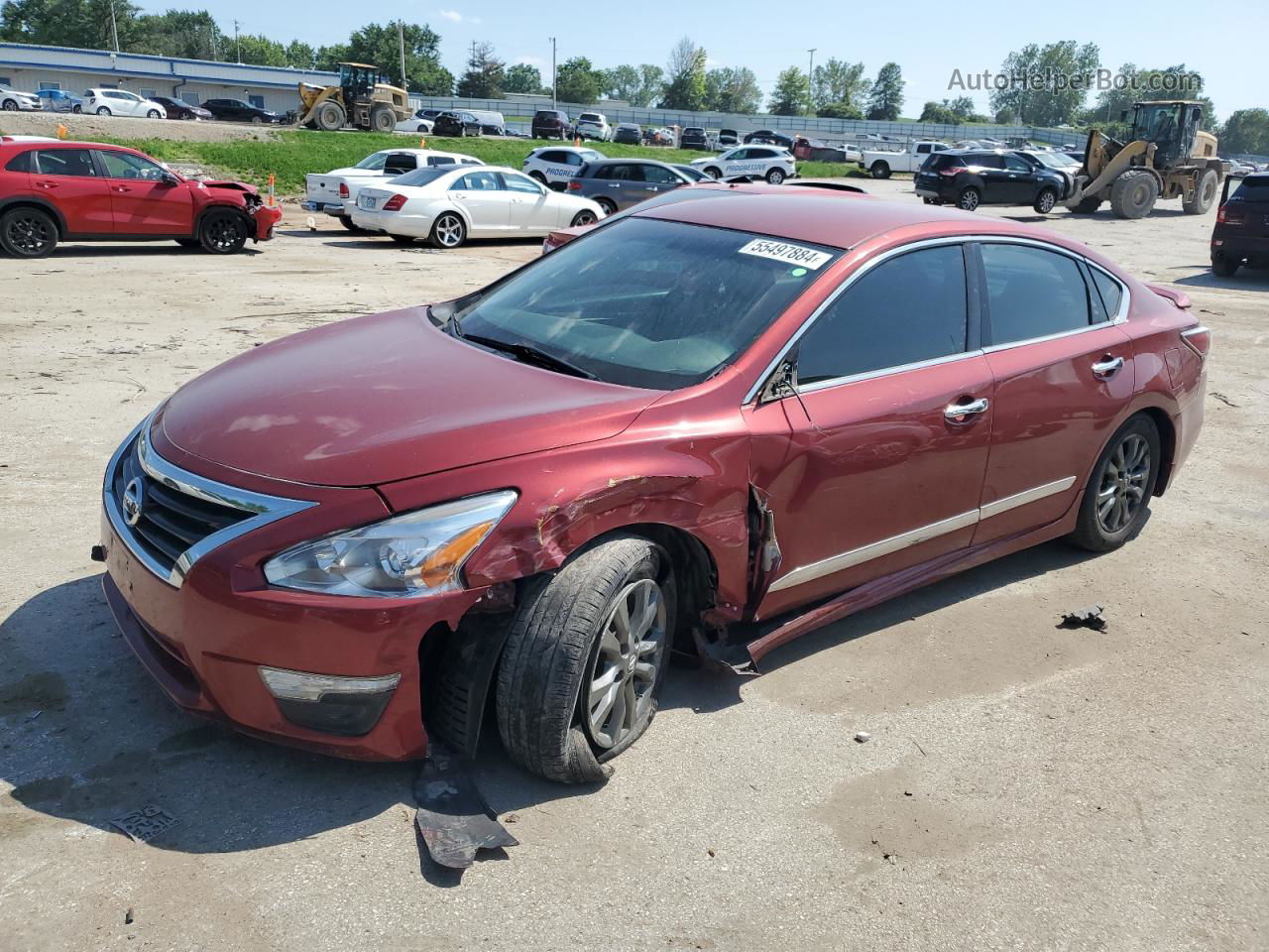 2015 Nissan Altima 2.5 Maroon vin: 1N4AL3APXFC293749