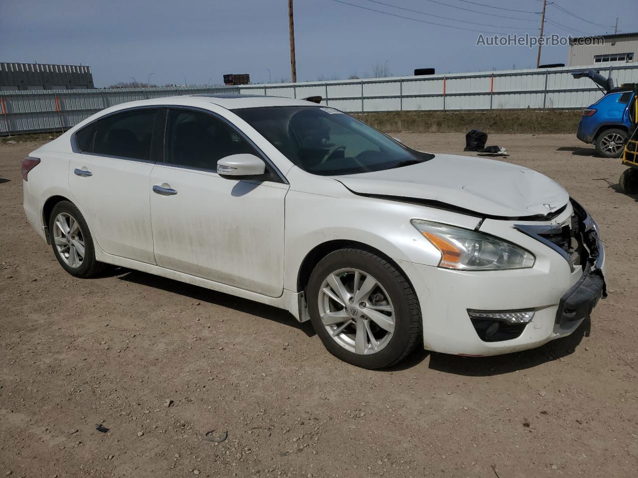 2015 Nissan Altima 2.5 White vin: 1N4AL3APXFC598443