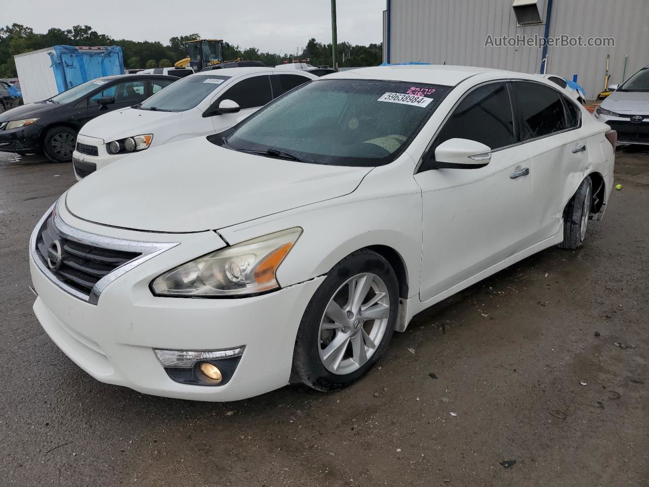 2015 Nissan Altima 2.5 White vin: 1N4AL3APXFN396089