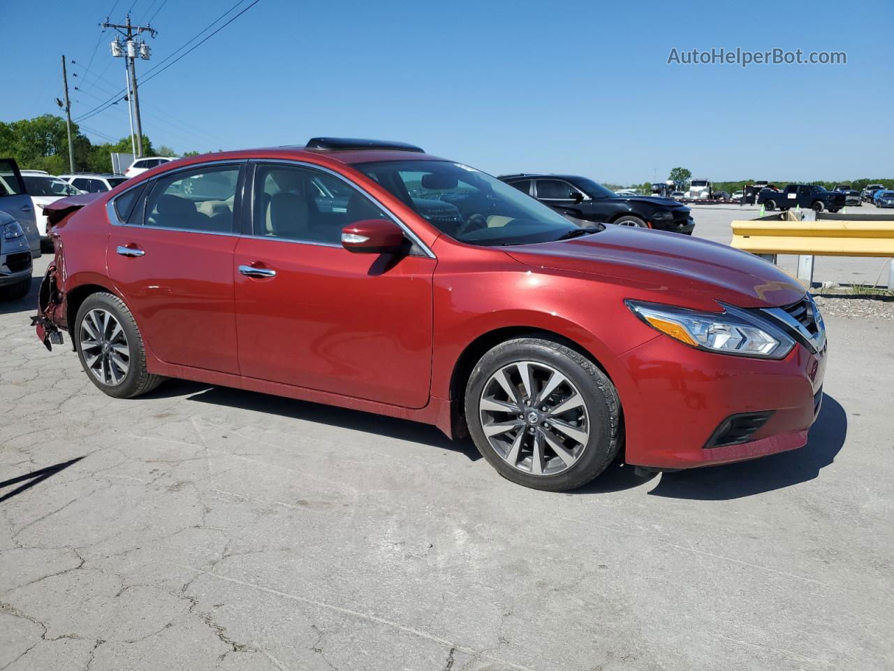 2016 Nissan Altima 2.5 Burgundy vin: 1N4AL3APXGC157350