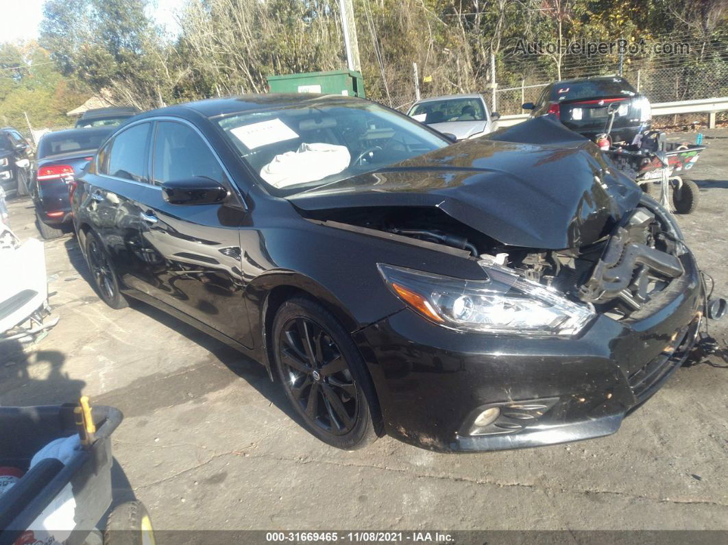 2017 Nissan Altima 2.5 Sr Black vin: 1N4AL3APXHC277554