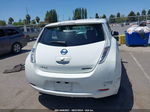 2015 Nissan Leaf S White vin: 1N4AZ0CP0FC301688