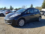 2015 Nissan Leaf S Black vin: 1N4AZ0CP0FC306227