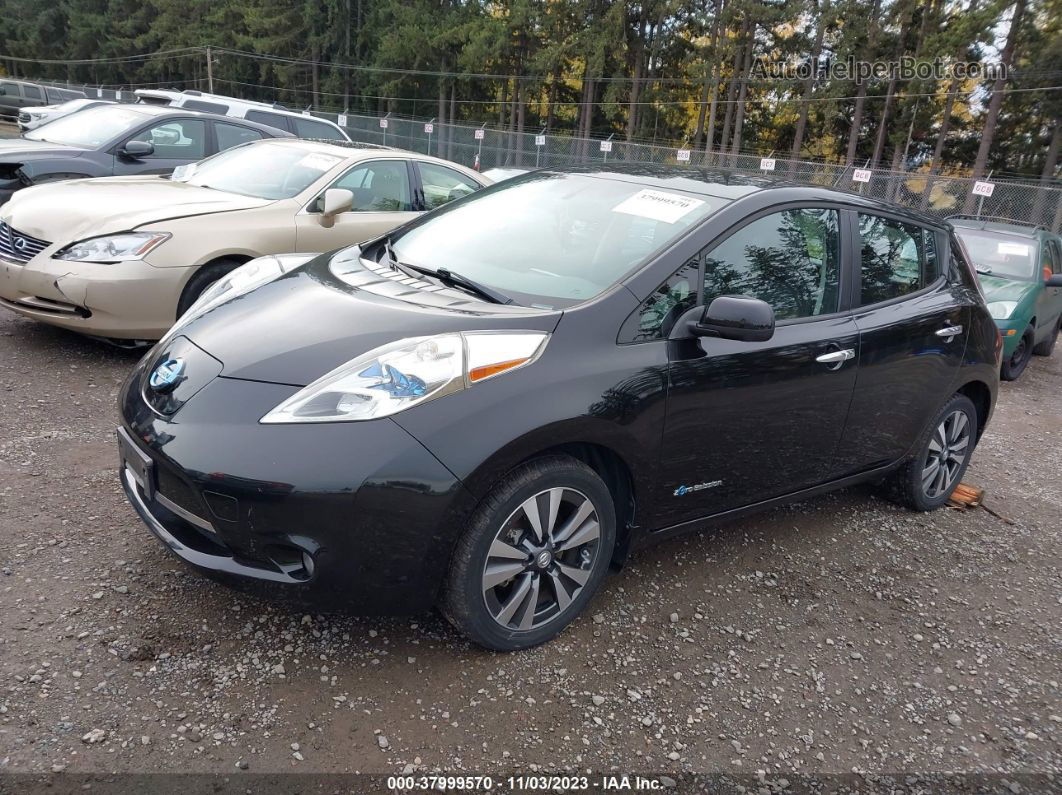 2015 Nissan Leaf Sl Черный vin: 1N4AZ0CP0FC306230