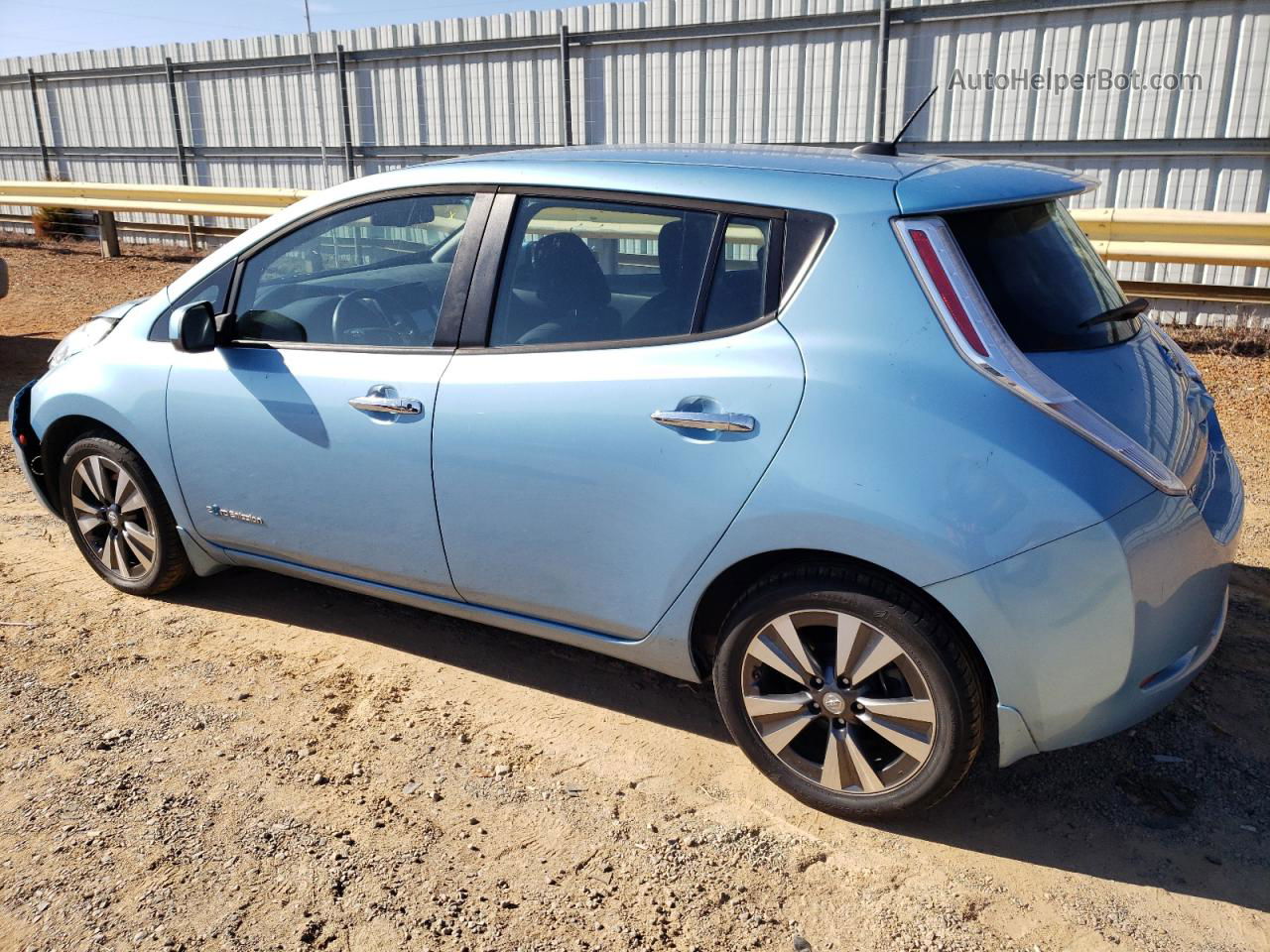 2015 Nissan Leaf S Синий vin: 1N4AZ0CP0FC316658