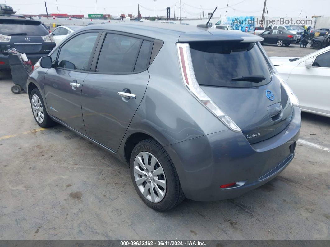 2015 Nissan Leaf S Black vin: 1N4AZ0CP0FC320824