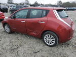 2015 Nissan Leaf S Red vin: 1N4AZ0CP0FC325831