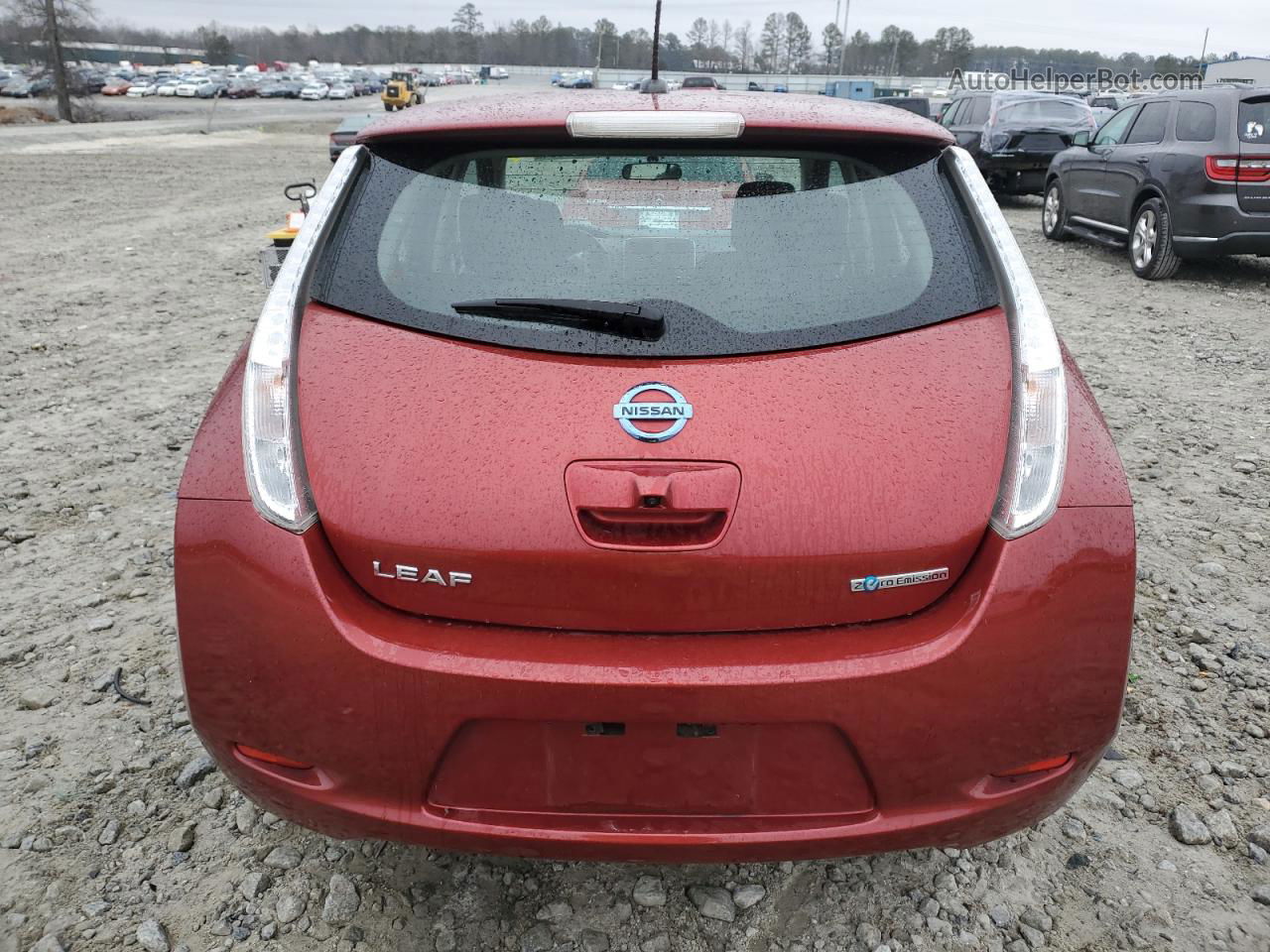 2015 Nissan Leaf S Red vin: 1N4AZ0CP0FC325831