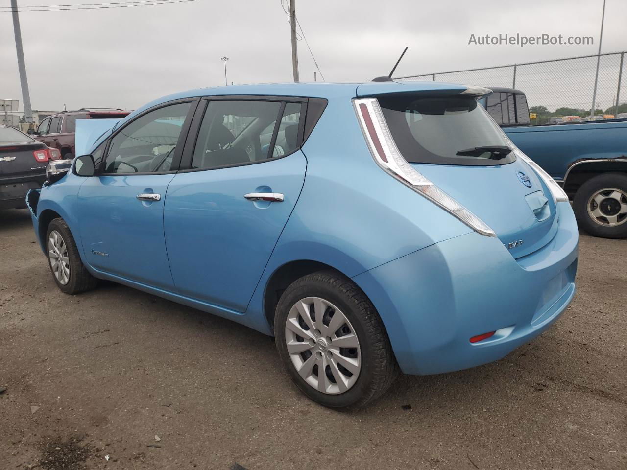 2015 Nissan Leaf S Blue vin: 1N4AZ0CP0FC327000