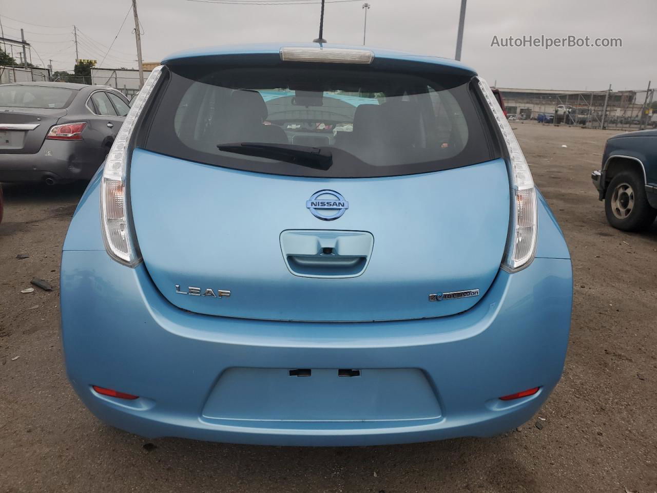 2015 Nissan Leaf S Blue vin: 1N4AZ0CP0FC327000