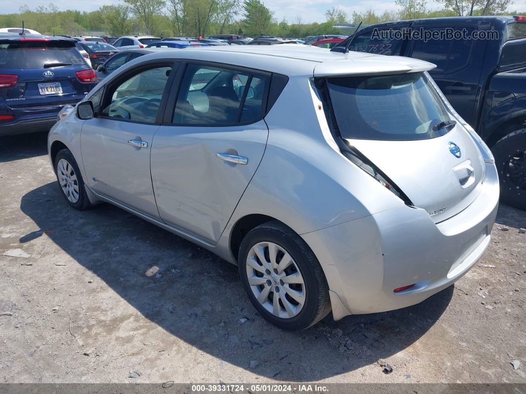 2015 Nissan Leaf S Серебряный vin: 1N4AZ0CP0FC333170