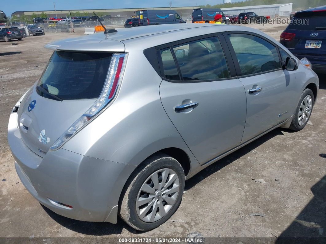 2015 Nissan Leaf S Серебряный vin: 1N4AZ0CP0FC333170