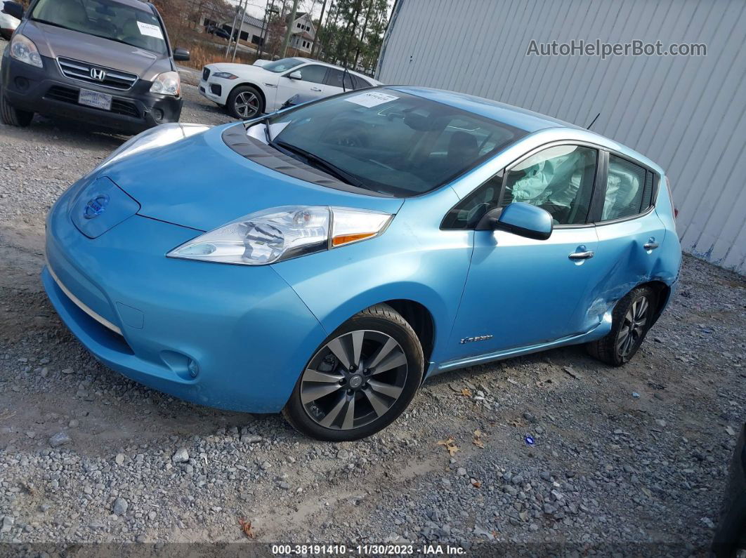 2015 Nissan Leaf S/sv/sl Blue vin: 1N4AZ0CP0FC333766