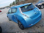 2015 Nissan Leaf S/sv/sl Blue vin: 1N4AZ0CP0FC333766