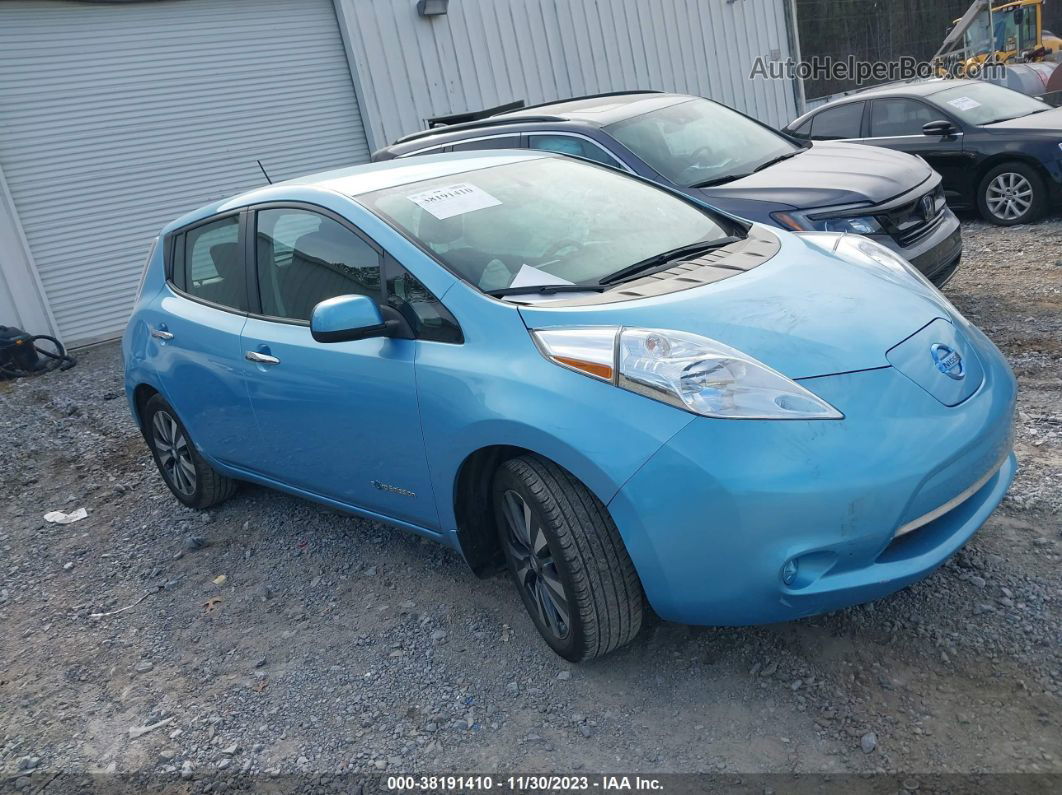 2015 Nissan Leaf S/sv/sl Blue vin: 1N4AZ0CP0FC333766