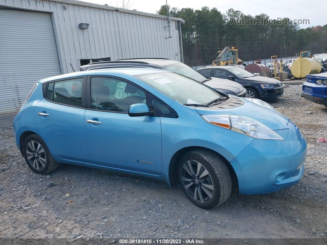 2015 Nissan Leaf S/sv/sl Синий vin: 1N4AZ0CP0FC333766