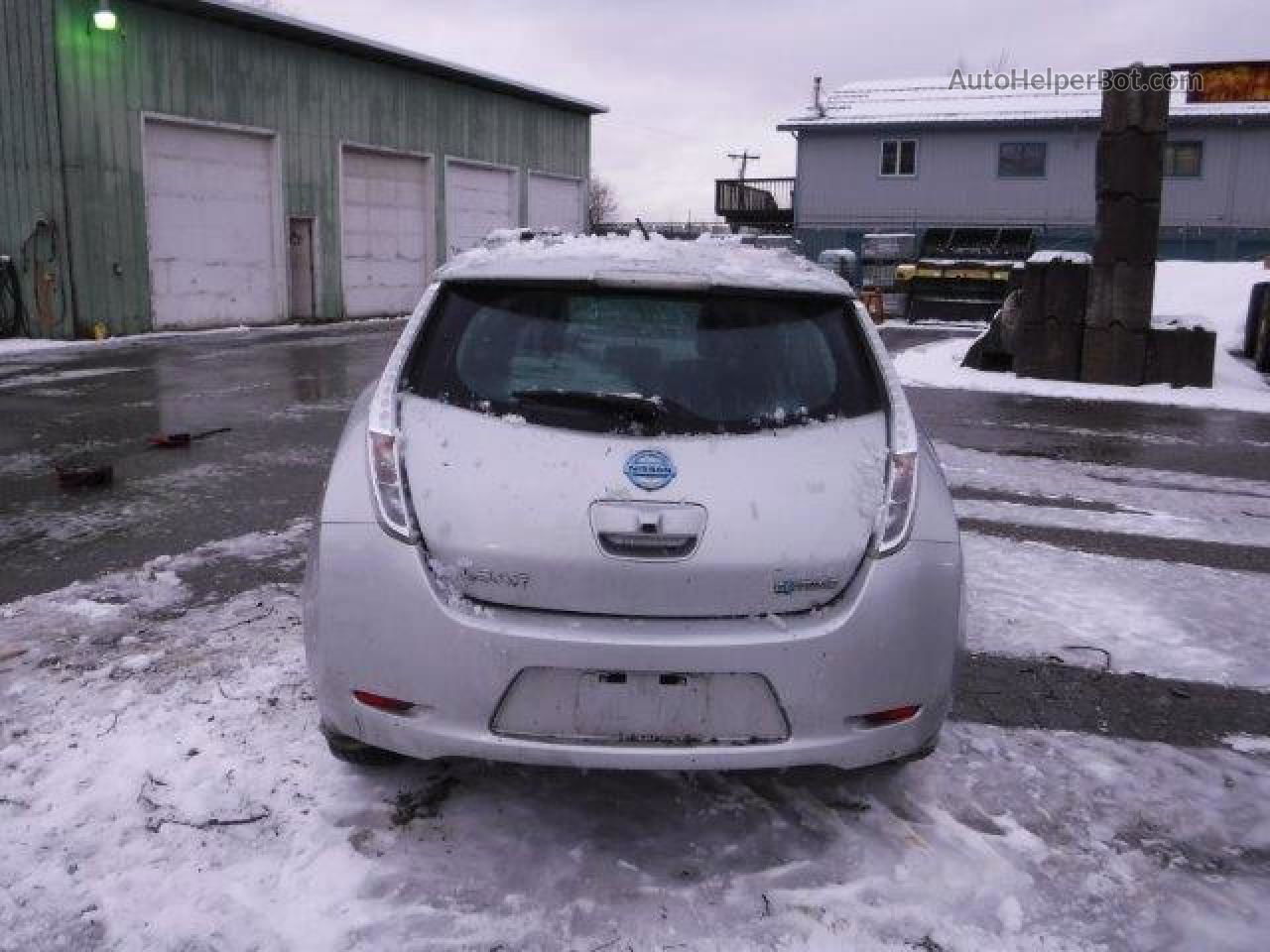 2015 Nissan Leaf S Silver vin: 1N4AZ0CP1FC301182