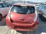 2015 Nissan Leaf S Red vin: 1N4AZ0CP1FC302896