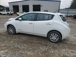 2015 Nissan Leaf S White vin: 1N4AZ0CP1FC308830