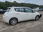 2015 Nissan Leaf S White vin: 1N4AZ0CP1FC308830