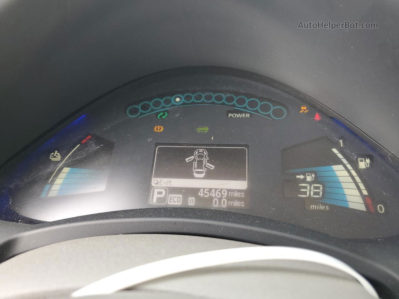 2015 Nissan Leaf S Белый vin: 1N4AZ0CP1FC309248