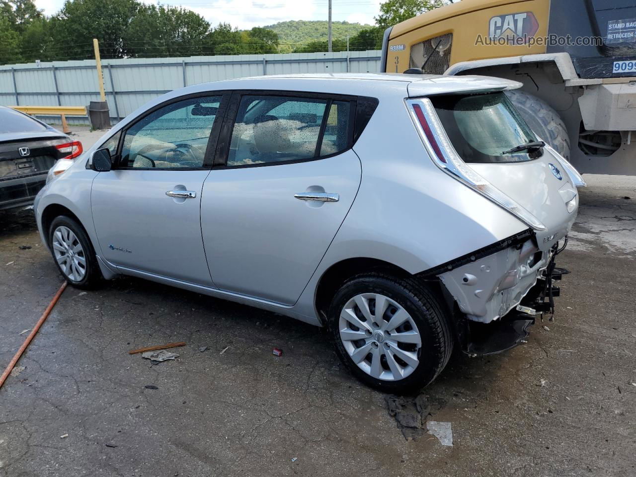 2015 Nissan Leaf S Silver vin: 1N4AZ0CP1FC315812