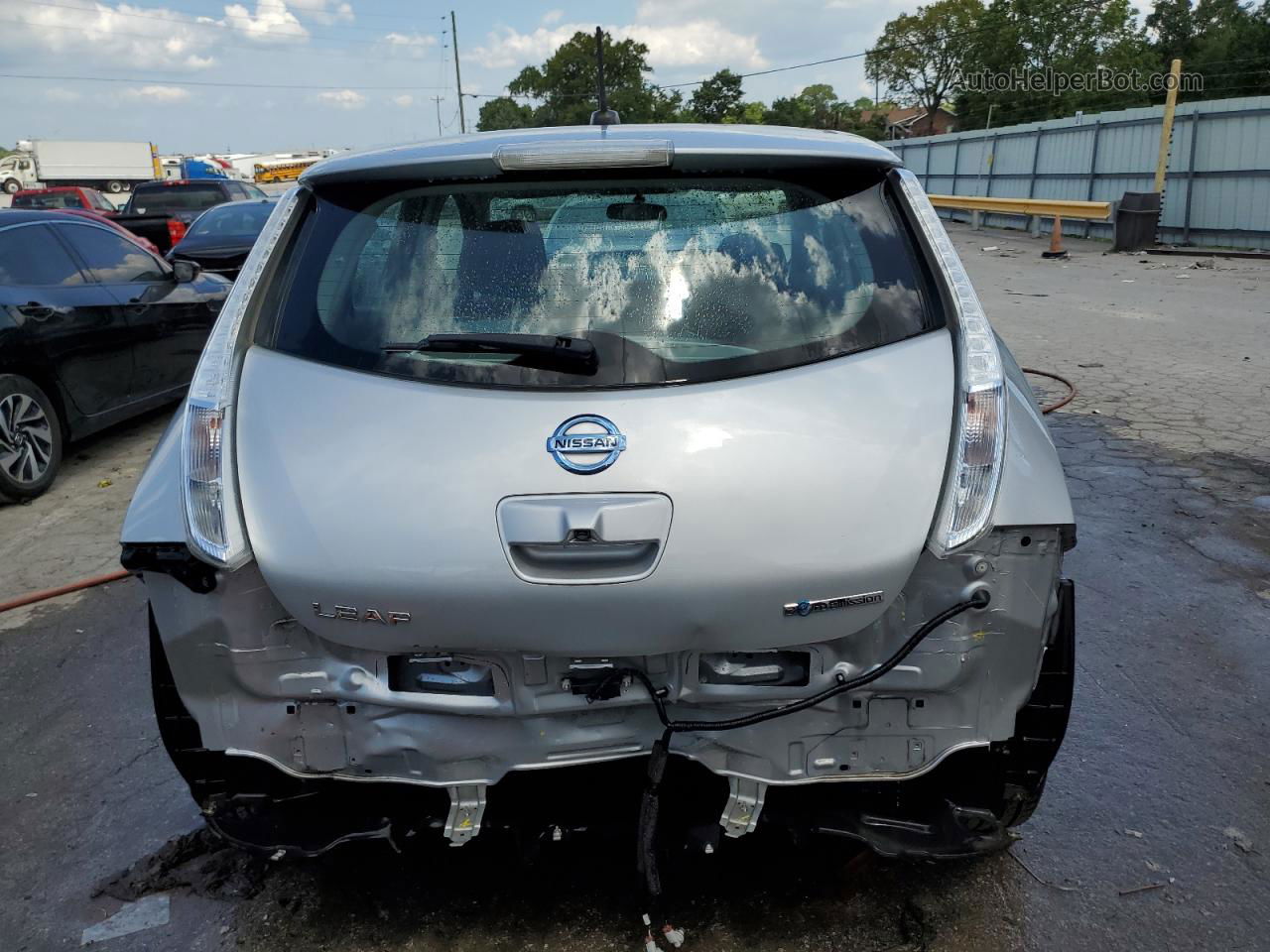 2015 Nissan Leaf S Silver vin: 1N4AZ0CP1FC315812