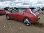 2015 Nissan Leaf S Burgundy vin: 1N4AZ0CP1FC316832