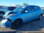 2015 Nissan Leaf S Light Blue vin: 1N4AZ0CP1FC320797