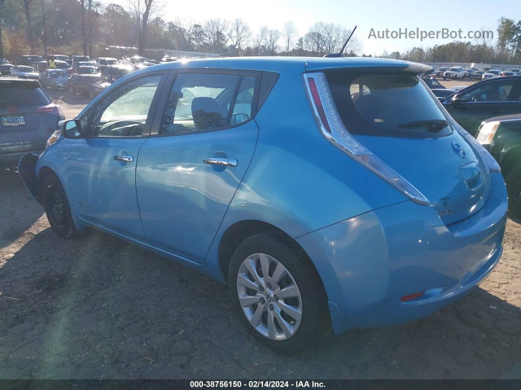 2015 Nissan Leaf S Light Blue vin: 1N4AZ0CP1FC320797