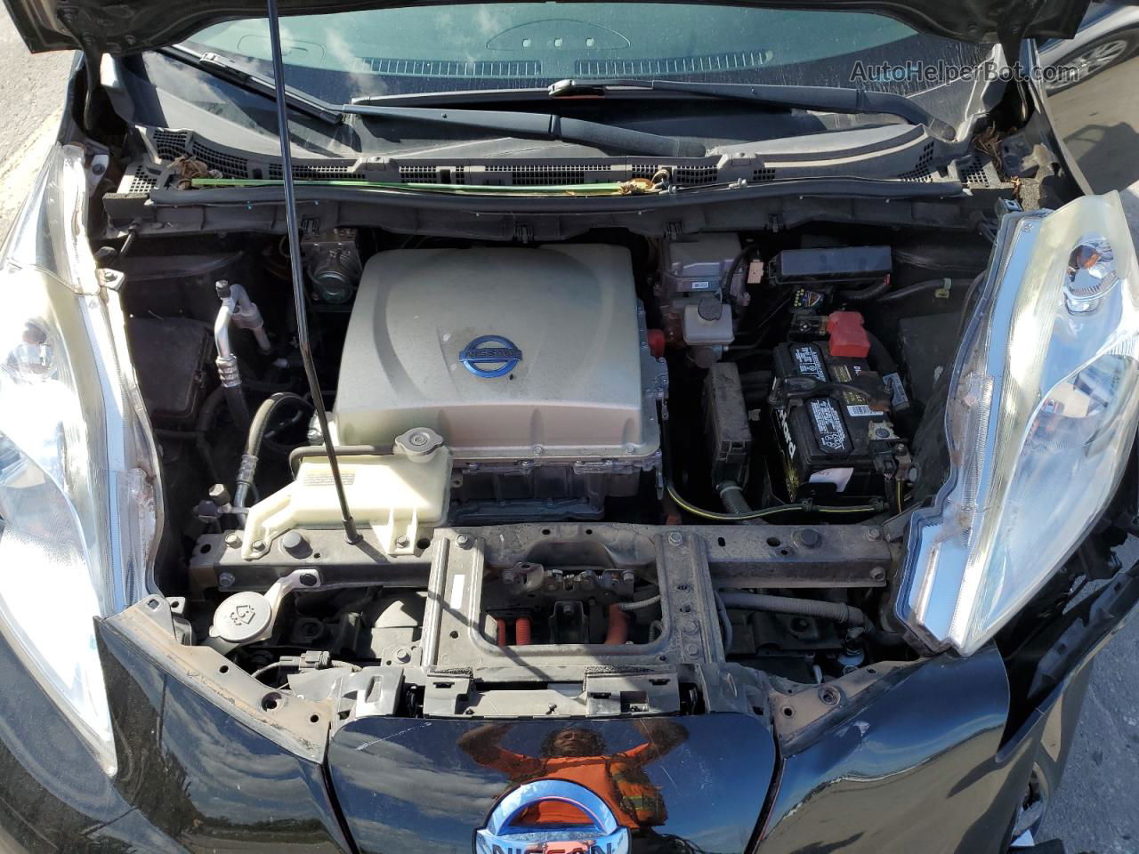 2015 Nissan Leaf S Черный vin: 1N4AZ0CP1FC330374