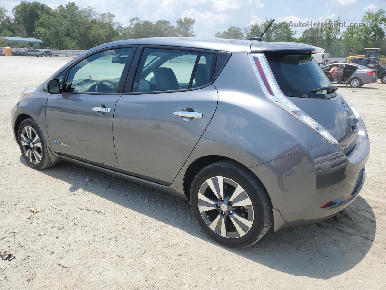 2015 Nissan Leaf S Gray vin: 1N4AZ0CP1FC332951